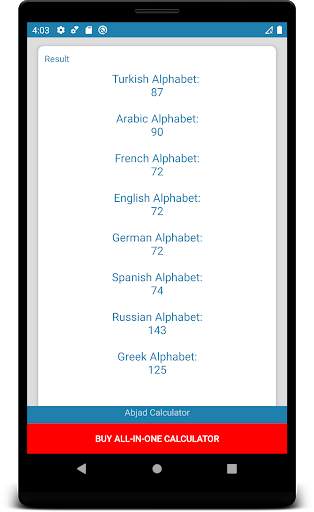 Abjad Calculator | Numerology | Ebced screenshot 2