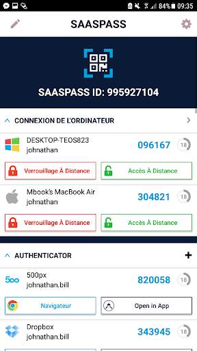 SAASPASS | Authenticator 2FA screenshot 2