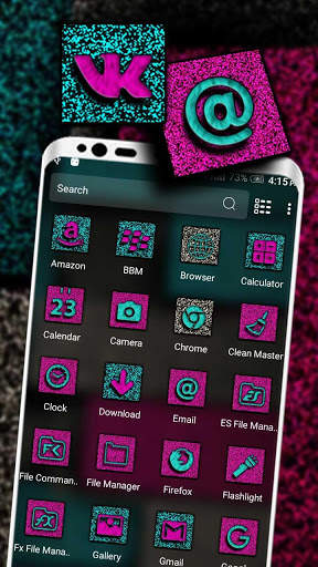 Glitter Tiles Launcher Theme screenshot 2