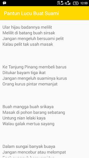 Kumpulan Pantun Lucu Humor screenshot 7