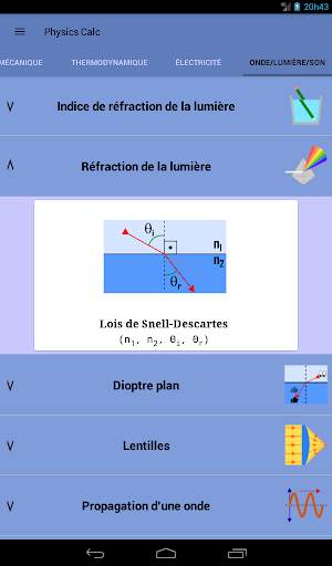 Formules de Physique - Physics Calc screenshot 15