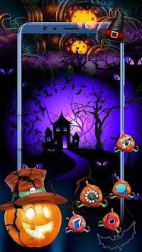 Happy Halloween Launcher Theme Live HD Wallpapers screenshot 1