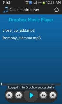 Cloud Music Player screenshot 1
