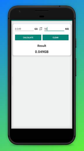 Mb to Gb Converter calculator screenshot 4