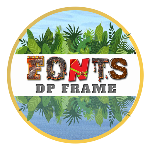 Fonts DP Frame - ABCD Art, Backgrounds, Stickers أيقونة