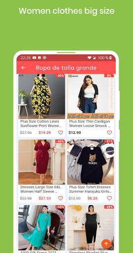 cheap plus size clothing screenshot 2