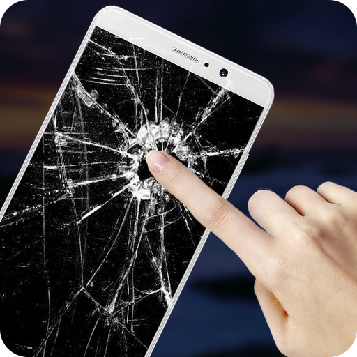 Broken  Screen (Prank) أيقونة