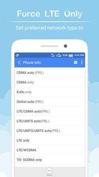Force LTE Only - 4G Network Software for VoLTE 3 تصوير الشاشة
