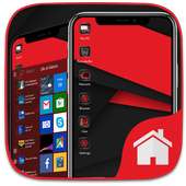 Red Theme For Computer Launcher