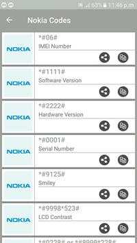 Secret Codes For  Nokia Phone Free App 2019 screenshot 3