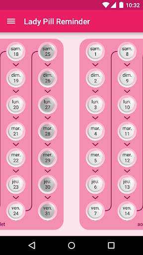 Lady Pill Reminder screenshot 2