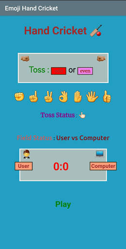 Emoji Hand Cricket screenshot 2
