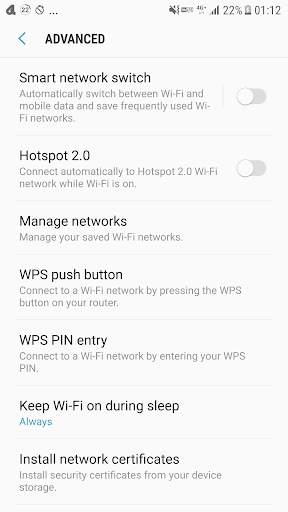 WiFi-IP Settings Shortcut screenshot 1