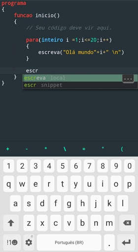 Portugol Mobile screenshot 3
