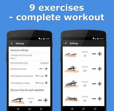 5 Min Super Plank Workout 3 تصوير الشاشة