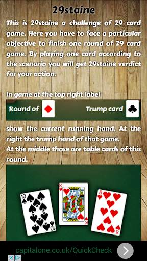 29 Card Game Challenge screenshot 2