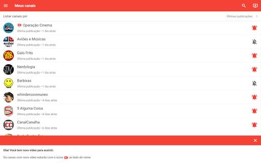 Sininho - YouTube notifications screenshot 14