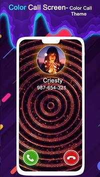 Color Call Screen - Color call Theme 3 تصوير الشاشة