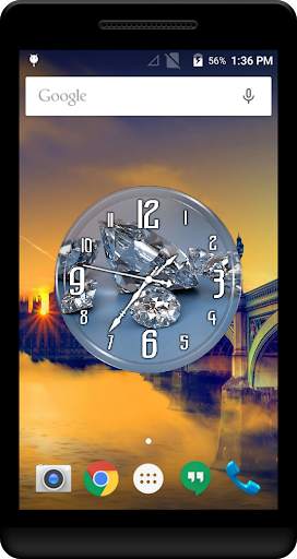 Diamond Clock Live Wallpaper screenshot 3