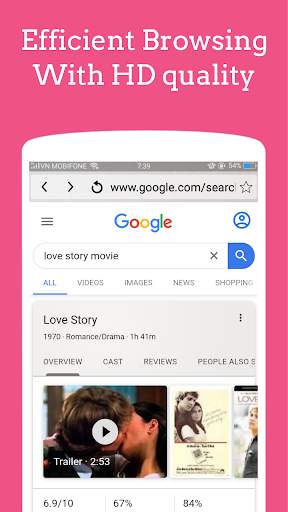 ব্রাউজার মিনি: হালকা এবং দ্রুত - গতি ব্রাউজার 4 জি screenshot 1