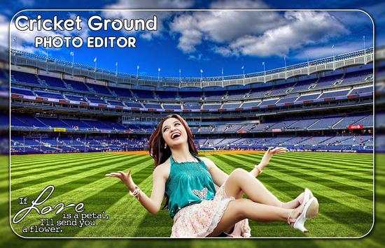 Cricket Ground Photo Editor 1 تصوير الشاشة