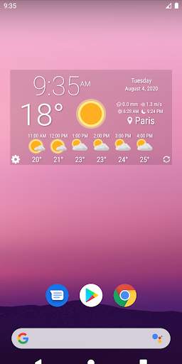 Simple Time & Weather Widget screenshot 1