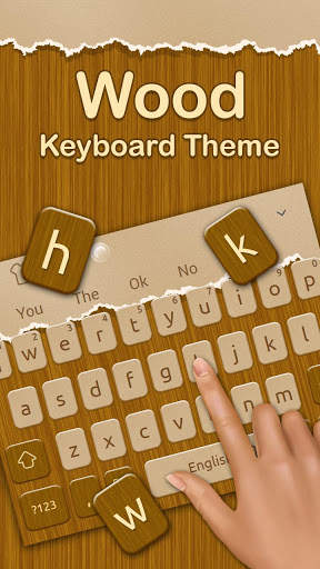 Classic Wooden Keyboard Theme screenshot 2