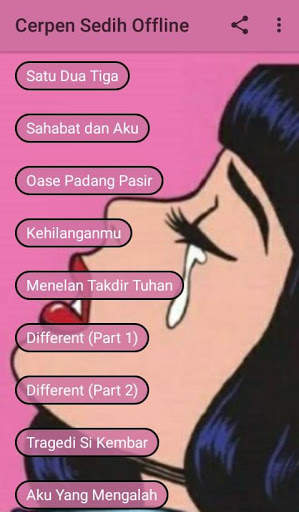 Cerpen Sedih Offline screenshot 1
