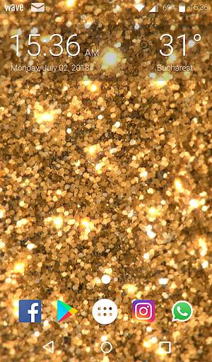 Gold Glitter Animated Keyboard   Live Wallpaper screenshot 6