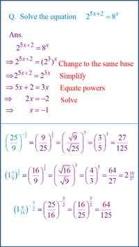Mathematics C1 Algebra Indices screenshot 1