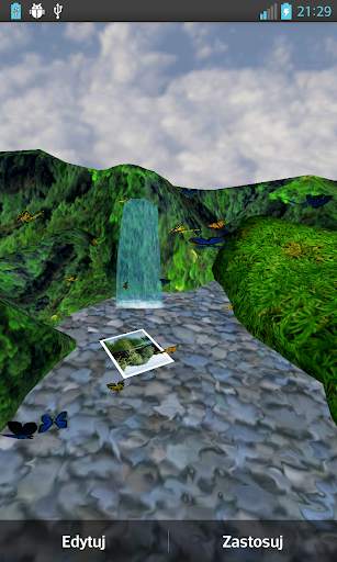 Waterfall Gallery 3D Wallpaper screenshot 2
