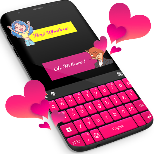 Pink Keyboard For WhatsApp icon