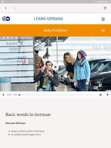 DW Learn German - A1, A2, B1 a screenshot 9