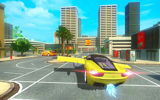 Futuristic Flying Car Taxi Simulator Driving screenshot 3