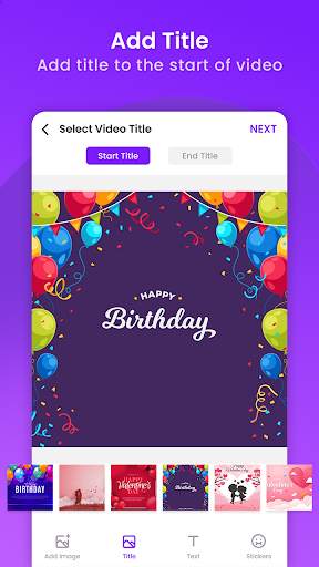 Slideshow maker with song - Movie maker screenshot 1