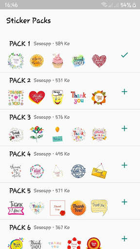 Thank You - WAStickersApps screenshot 1