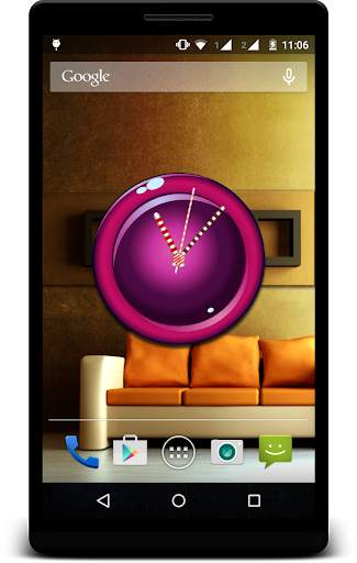 Candy  Clock Live Wallpaper screenshot 1