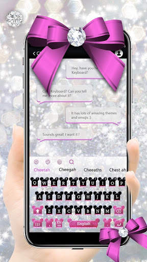 Cute Kitty Minny Free Keyboard screenshot 1