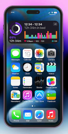 iPhone 15 Pro Launcher 4K screenshot 1