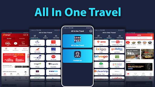 All In One Travel - 90+Hotels/Flights/Cab&Bus Apps screenshot 1