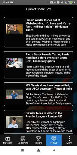 Cricket Score Box Live Line screenshot 5