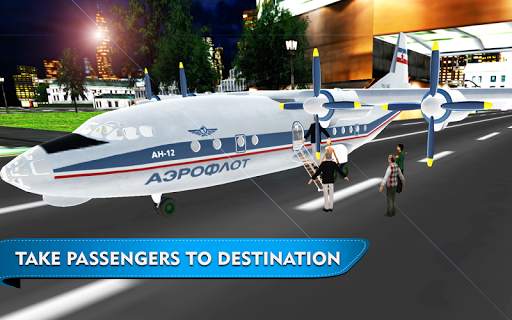 Tourist Airplane Flight Pilot Simulator 2017 3D screenshot 2
