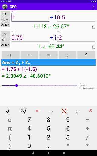 Complex Number Calculator - Rectangular | Polar скриншот 18
