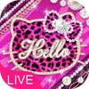 Cute 3D Pink Kitty Theme logo