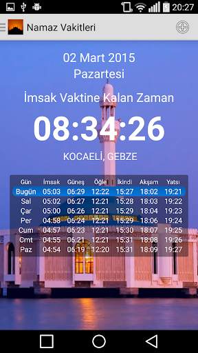 Namaz Vakti screenshot 1