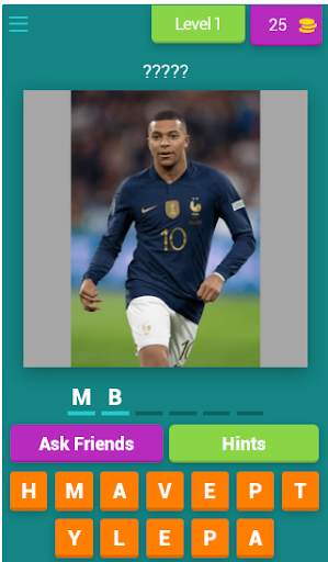 Guess footballers screenshot 1