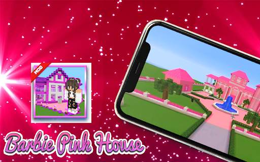 Mod barbie Pink House Minecraft 2021 screenshot 3