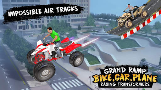 Grand Ramp Bike, Car & Plane Racing Transformers screenshot 18