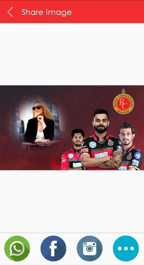 IPl Photo Editor 2019 for Bangalore Lovers,RCB screenshot 6