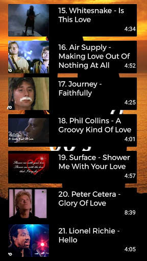 Greatest Love Songs 80's screenshot 4